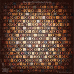 4019 Wood Panel Square - We XO 2 - Brown