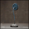 Sculpture: Gear Flower: 3 inch, Blue