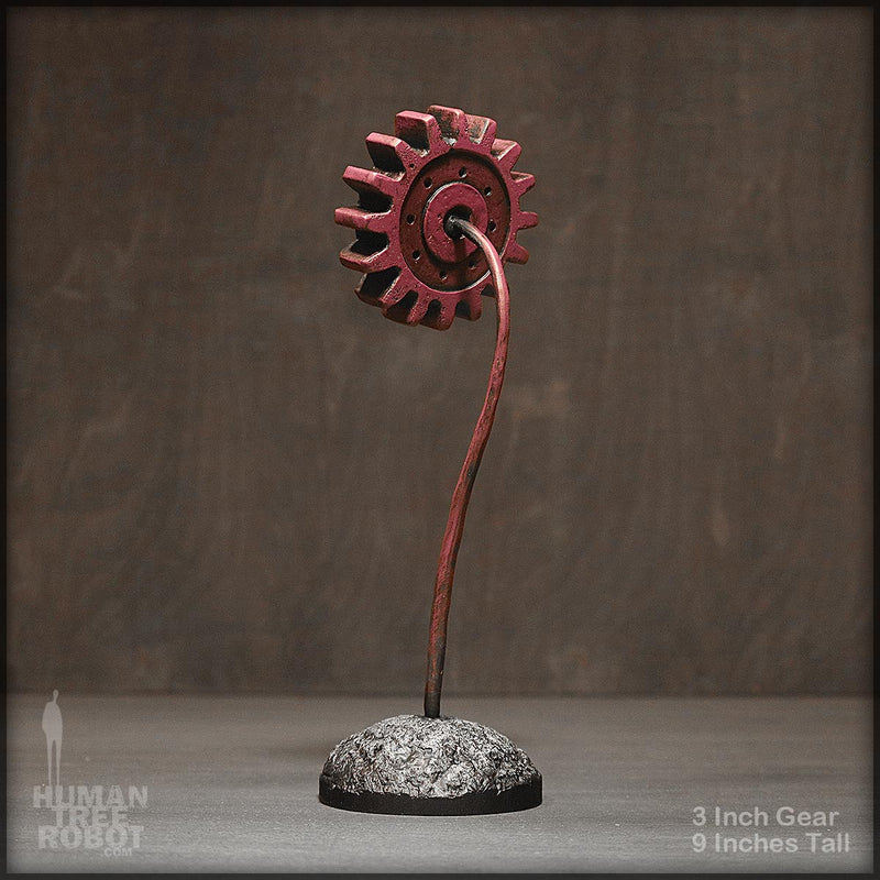 Sculpture: Gear Flower: 3 inch, Magenta