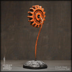 Sculpture: Gear Flower: 4 inch, Orange