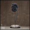 Sculpture: Gear Flower: 5 inch, Blue