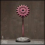 Sculpture: Gear Flower: 5 inch, Magenta